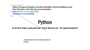 Introduction to Python Programming for Beginners
