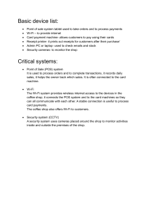 Coffee Shop Technology Guide: POS, Wi-Fi, CCTV