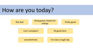 How Are You Today? English Greetings Practice