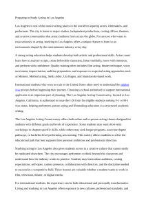 Preparing to Study Acting in Los Angeles