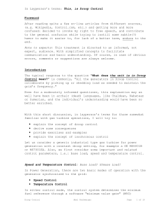Droop Control Explained in Layperson's Terms
