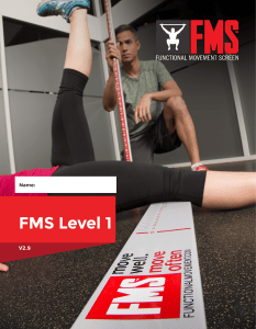 FMS Level 1 V2.9 Functional Movement Screen Manual