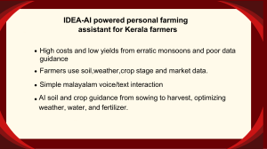 IDEA-AI Farming Assistant for Kerala Farmers