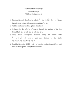 PHYS102 Assignment 3: Vector Calculus Problems