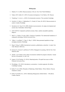 Academic Bibliography: Economics & Related Fields