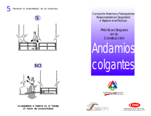 Pr&aacute;cticas Seguras en Andamios Colgantes