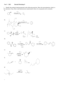 Organic Chemistry E2 Reactions Tutorial Workshop