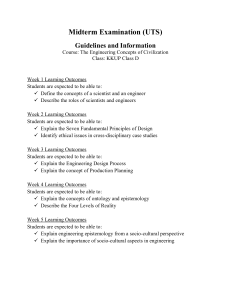 Midterm Exam Guidelines: Engineering Concepts of Civilization