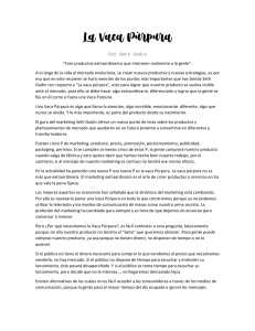Resumen de La Vaca P&uacute;rpura de Seth Godin
