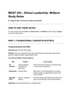 MGST 453 Ethical Leadership Midterm Study Notes