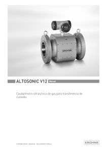 Manual del caudal&iacute;metro ultras&oacute;nico ALTOSONIC V12