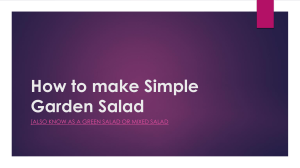How to Make Simple Garden Salad