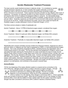 Aerobic Wastewater Treatment Processes