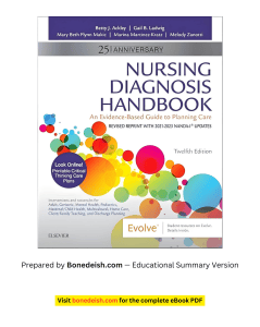 Nursing Diagnosis Handbook 12th Edition: Evidence-Based Care Planning