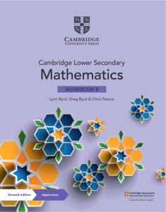 Cambridge Lower Secondary Mathematics Workbook 8