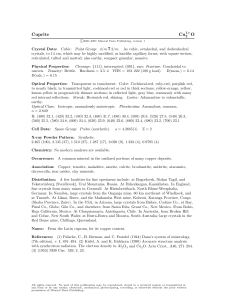Cuprite Mineral Data: Properties, Occurrence, Chemistry