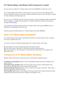 ICT Market Maker Sell Model 2023 Explained