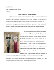 Gender Inequality in Daily Routines Essay