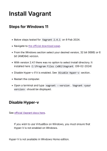 Install Vagrant on Windows 11