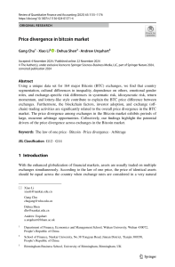 Price Divergence in Bitcoin Market: Exchange Factors & Arbitrage