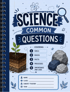 Science Common Questions: Soils & Rocks
