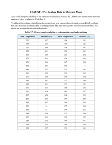 Case Study: Analyse Data in Measure Phase