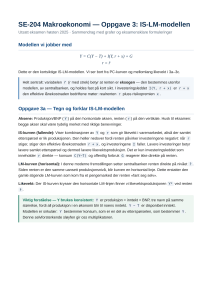 IS-LM-modellen: Studieveiledning for makro&oslash;konomi-eksamen