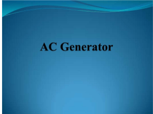 Uses of AC Generator in Daily Life