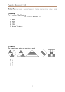 Math Test Questions: Arithmetic & Problem Solving