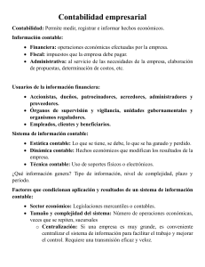 Contabilidad empresarial: Fundamentos de la contabilidad empresarial