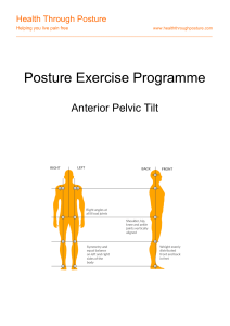 Posture Exercise Programme: Anterior Pelvic Tilt Guide