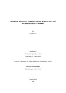 Post-feminist Luminosities: Negotiating Female Body Coverage in Media