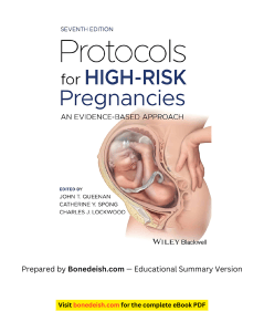 Protocols for High-Risk Pregnancies: 7th Edition