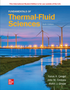 Fundamentals of Thermal-Fluid Sciences 6ISE By Yunus A. Cengel, John M. Cimbala