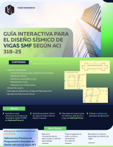 Gu&iacute;a Interactiva para Dise&ntilde;o S&iacute;smico de Vigas SMF ACI 318-25