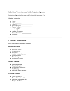 Postpartum Depression Assessment Tool