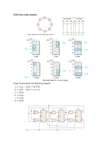 3-Bit Gray Code Counter Design with Flip-Flops