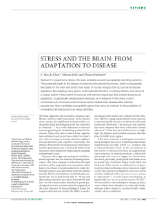 Stress and the Brain: From Adaptation to Disease
