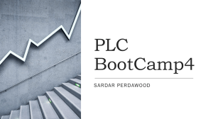 PLC BootCamp4: Day 9 - Miscellaneous & Good Practices