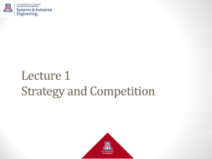 Lecture 1: Strategy and Competition - Operations Management Notes