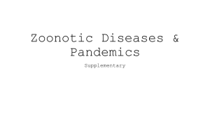 Zoonotic Diseases & Pandemics Supplementary