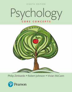 Psychology Core Concepts 8th Edition Textbook