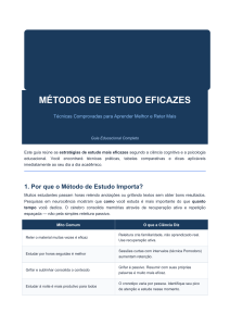 M&eacute;todos de Estudo Eficazes: Guia Completo