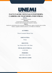 Gu&iacute;a de Estudio: Cinem&aacute;tica de Rotaci&oacute;n para Ingenier&iacute;a Industrial