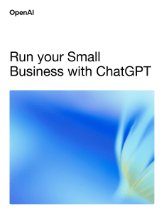 Run Your Small Business with ChatGPT Guide