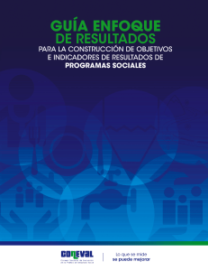 Gu&iacute;a Enfoque de Resultados para Programas Sociales
