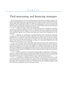 Deal Structuring & Financing Strategies in M&A