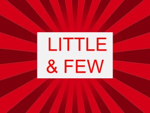 Little and Few Grammar Exercises