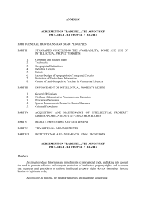 TRIPS Agreement: Trade-Related IP Rights