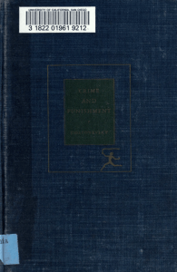 Crime and Punishment by Dostoevsky - The Modern Library Edition